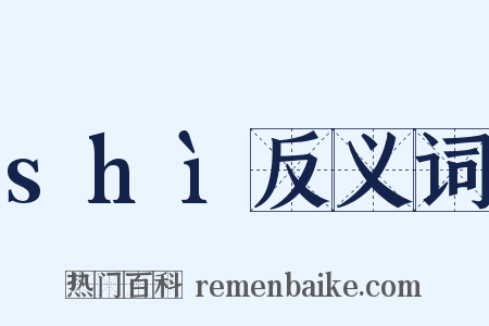 shì反义词是什么意思的图片